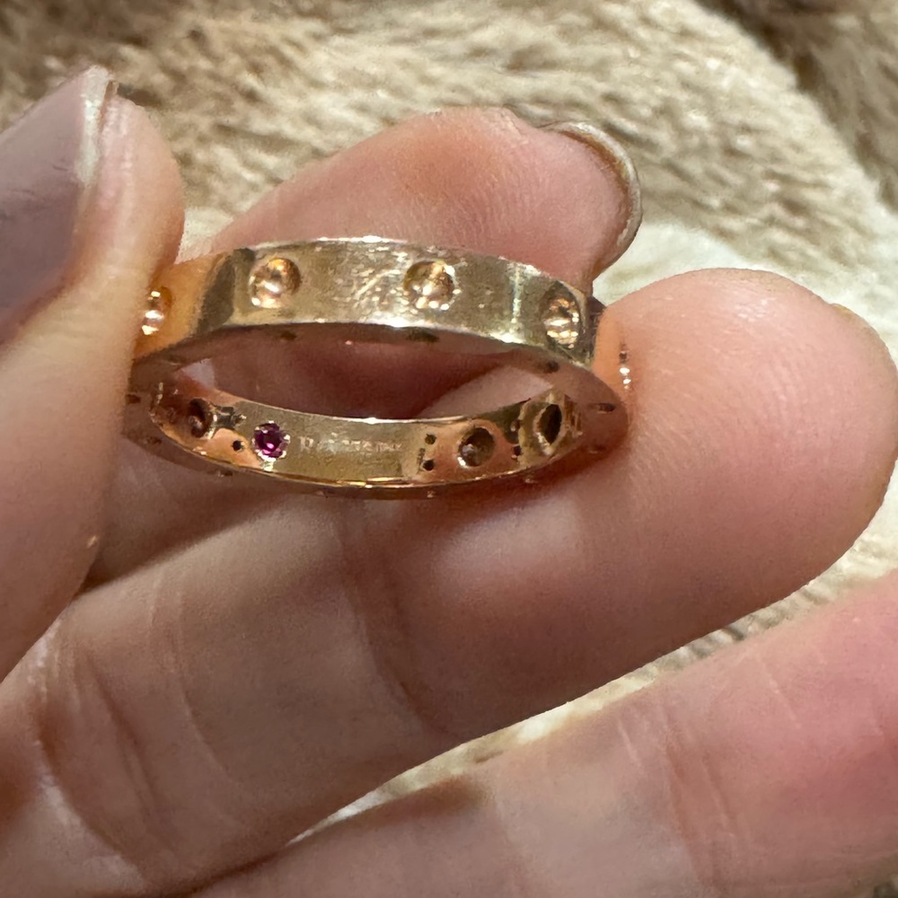 Gorgeous Roberto Coin 18k Rose Gold Band Ring – Size 6.25
